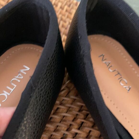 Nautica Sz 9 Loafers Flats Silver Signature Bar - Picture 8 of 8